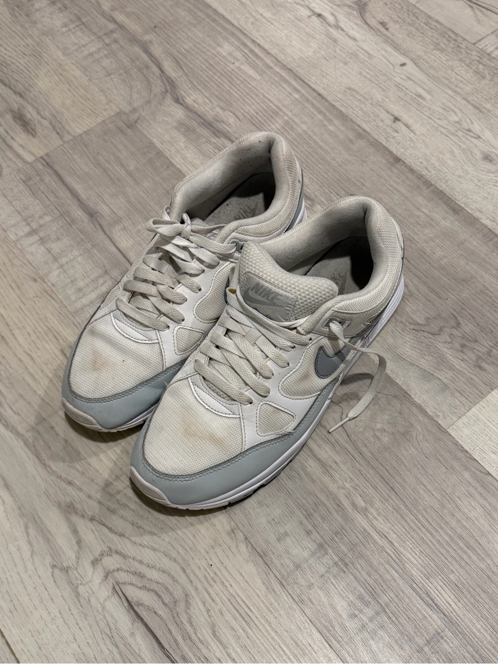 Nike Air Span 2 sz 10.5 Men’s Sneakers - Light Gray & White